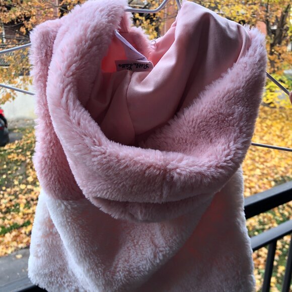 [Kids 18M] LITTLE LASS Faux Fur Cat Kitty Vest Coquette Y2K Holiday - Picture 3 of 4